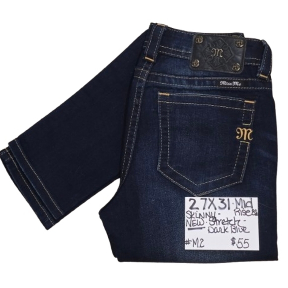 Miss Me Women's Mid Rise Skinny Denim Blue Jeans Stretch Size 27x31 NEW - Picture 6 of 6